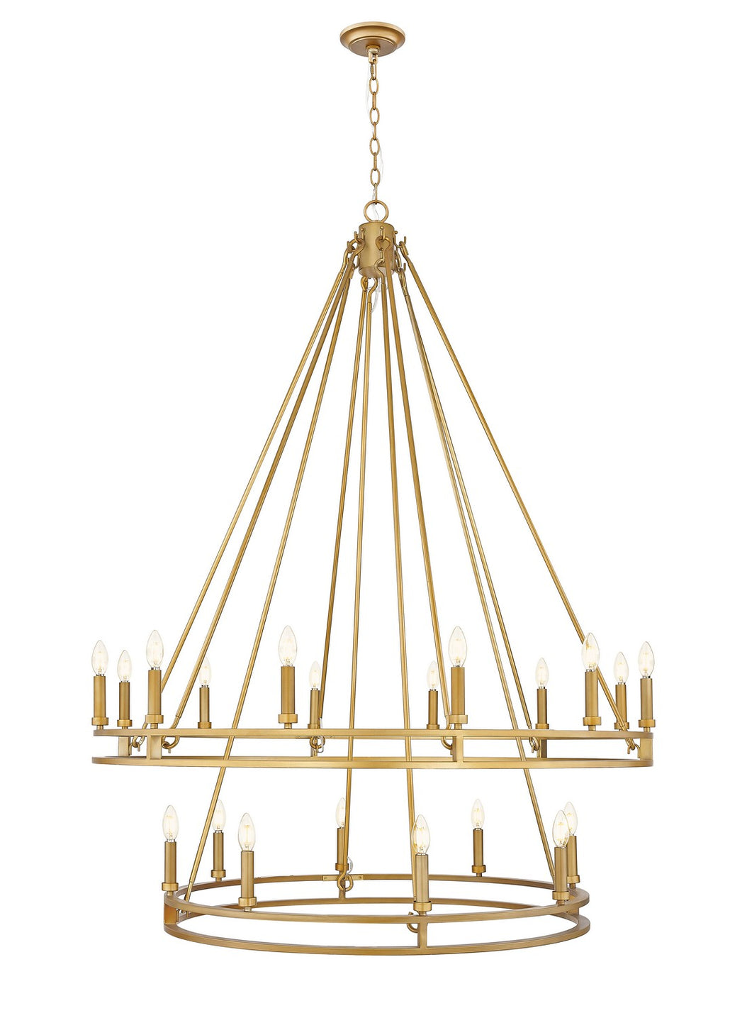 Z-Lite - 4005-20SBR - 20 Light Chandelier - Dennison - Signature Brass