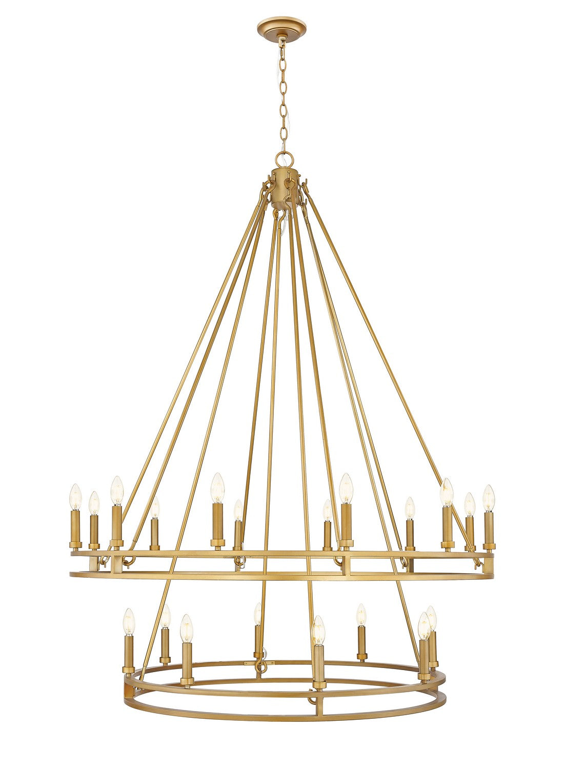 Z-Lite - 4005-20SBR - 20 Light Chandelier - Dennison - Signature Brass