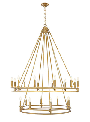 Z-Lite - 4005-20SBR - 20 Light Chandelier - Dennison - Signature Brass