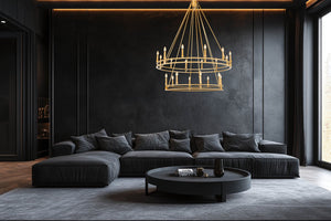 Z-Lite - 4005-20SBR - 20 Light Chandelier - Dennison - Signature Brass