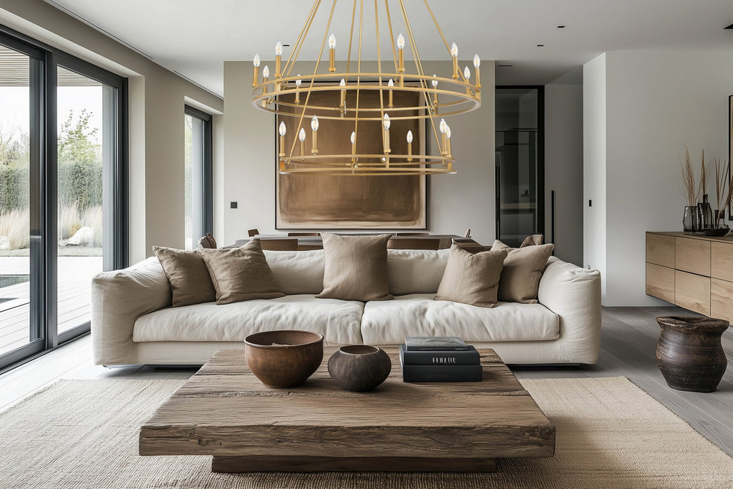 Z-Lite - 4005-20SBR - 20 Light Chandelier - Dennison - Signature Brass