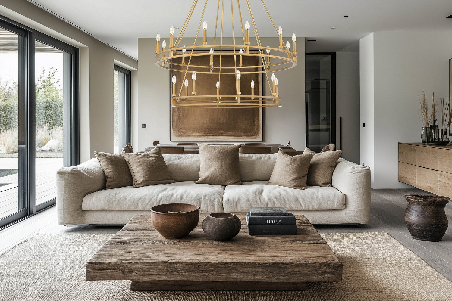 Z-Lite - 4005-20SBR - 20 Light Chandelier - Dennison - Signature Brass