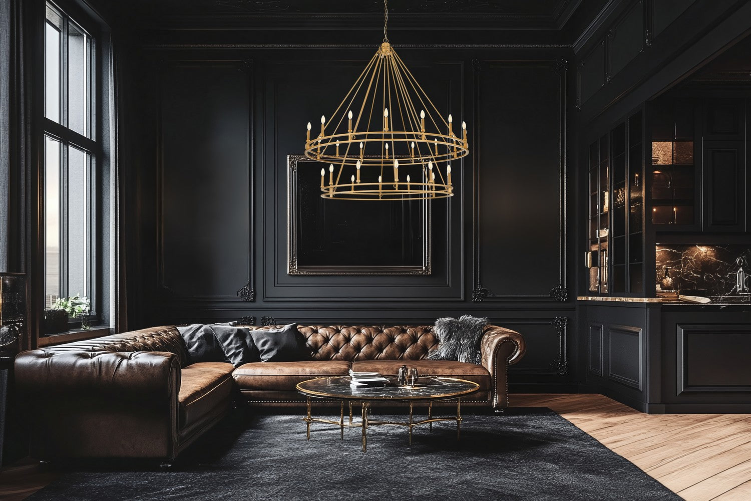 Z-Lite - 4005-28SBR - 28 Light Chandelier - Dennison - Signature Brass