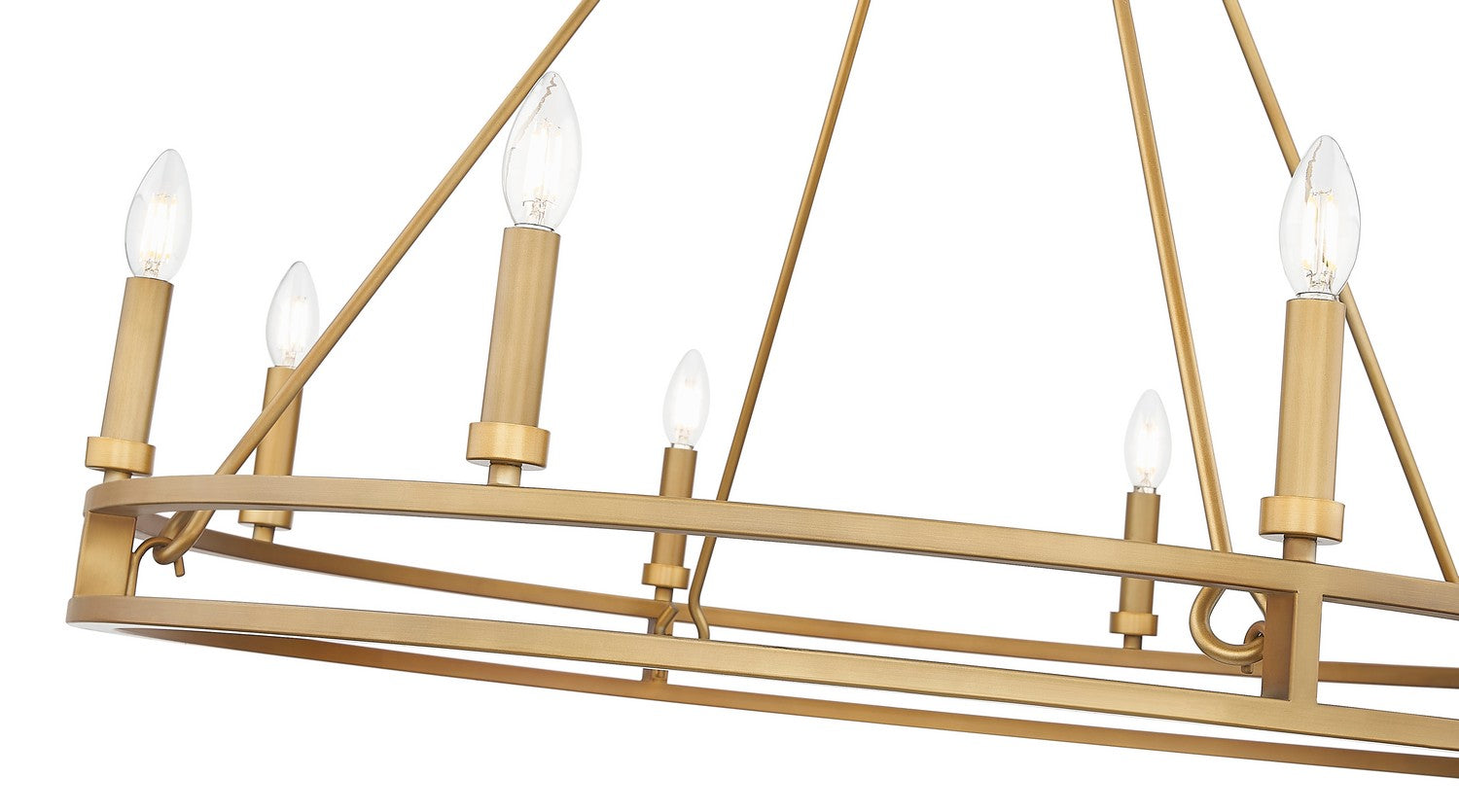 Z-Lite - 4005-8SBR - Eight Light Chandelier - Dennison - Signature Brass