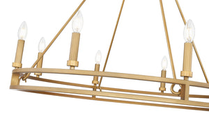 Z-Lite - 4005-8SBR - Eight Light Chandelier - Dennison - Signature Brass
