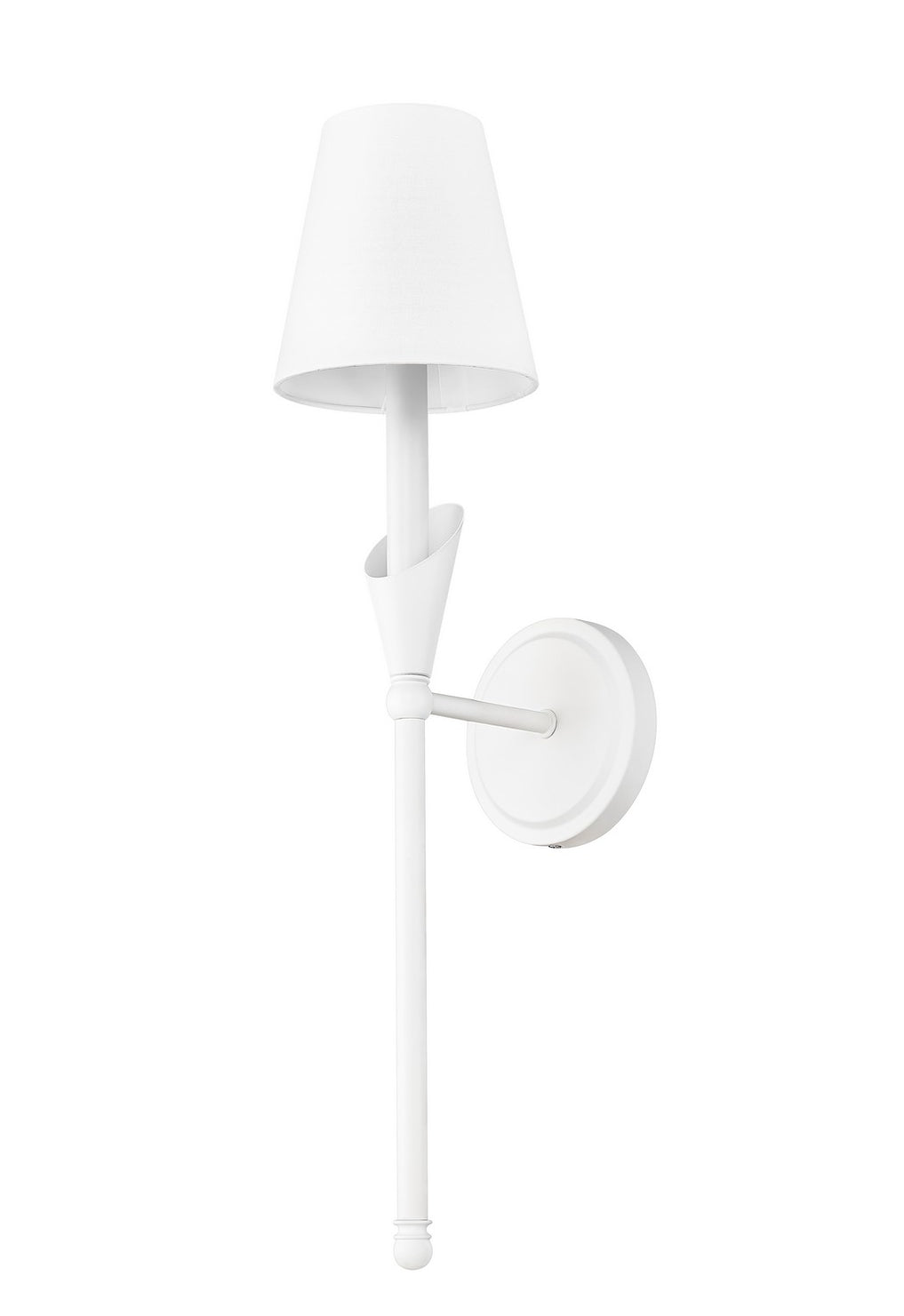 Z-Lite - 4014-1SA-TW - One Light Wall Sconce - Claudelle - Tundra White