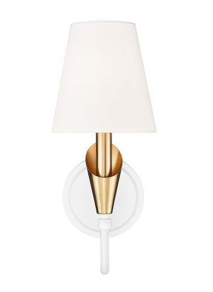 Z-Lite - 4014-1S-TW-MGLD - One Light Wall Sconce - Claudelle - Tundra White + Modern Gold