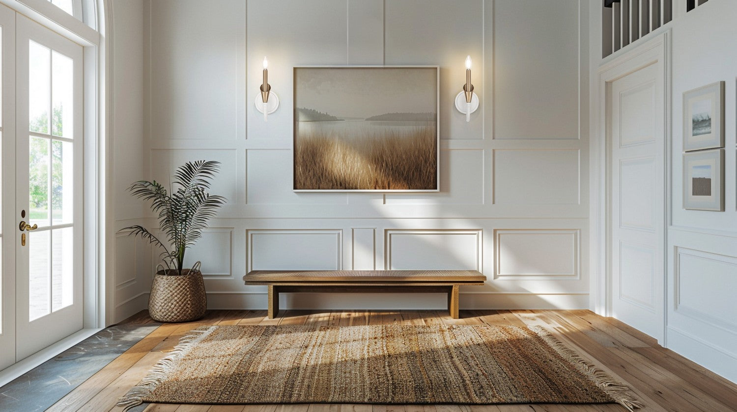 Z-Lite - 4014-1S-TW-MGLD - One Light Wall Sconce - Claudelle - Tundra White + Modern Gold