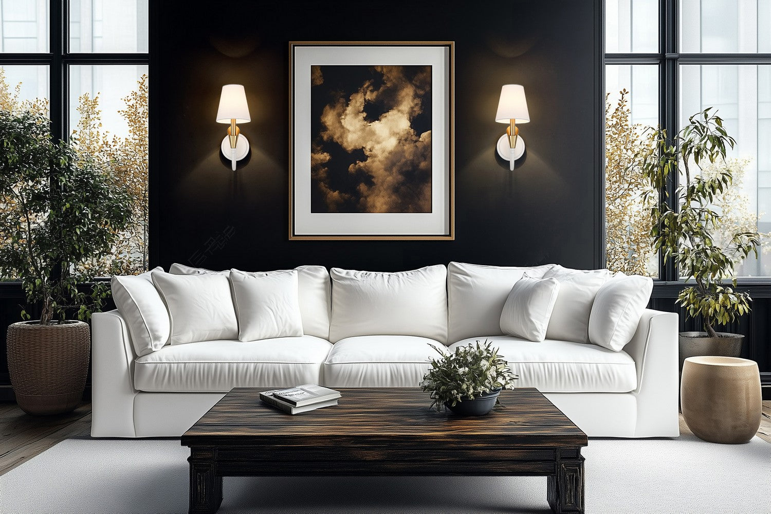 Z-Lite - 4014-1S-TW-MGLD - One Light Wall Sconce - Claudelle - Tundra White + Modern Gold