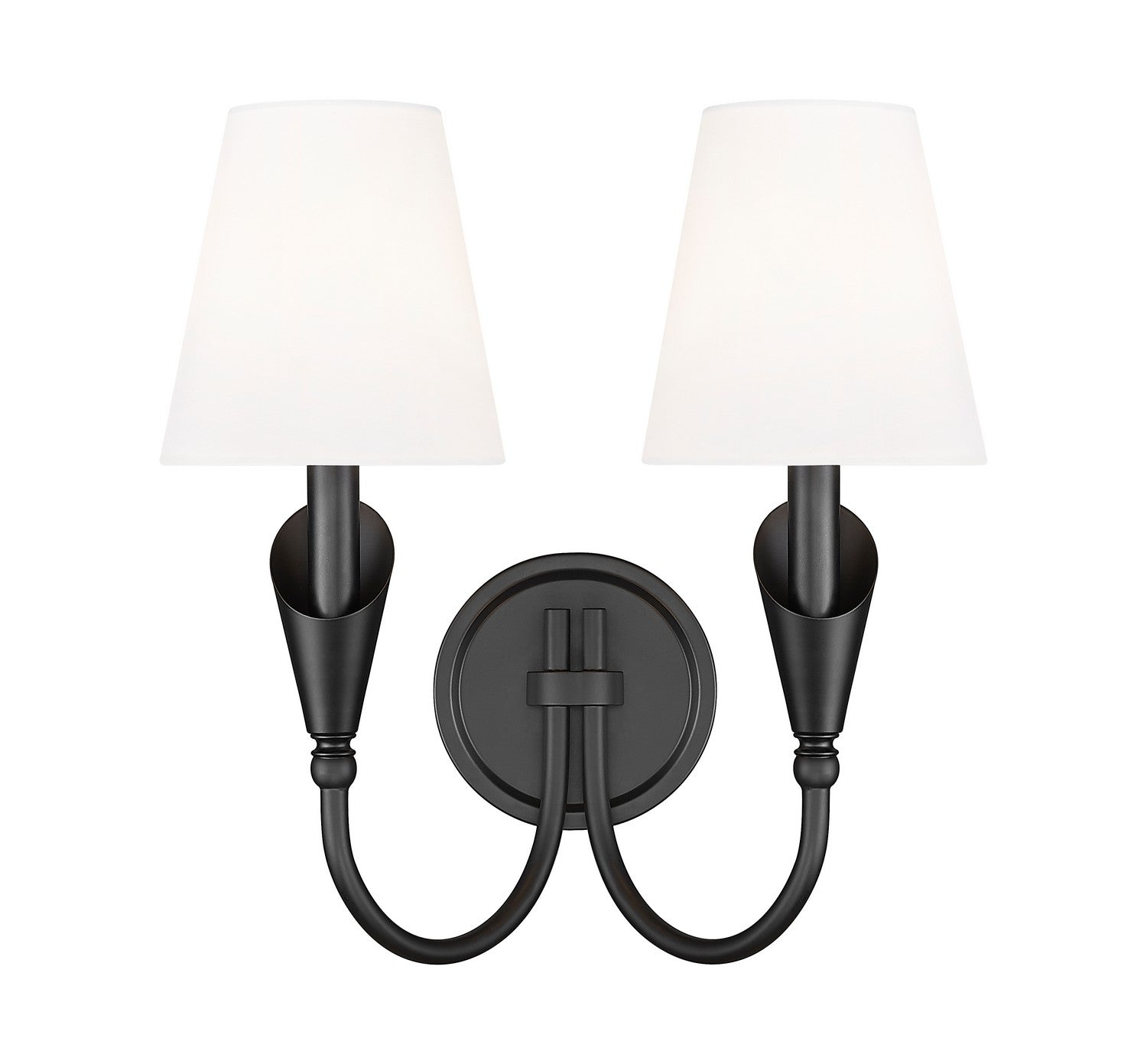 Z-Lite - 4014-2S-MB - Two Light Wall Sconce - Claudelle - Matte Black