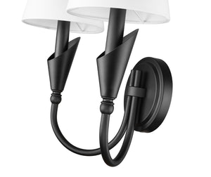 Z-Lite - 4014-2S-MB - Two Light Wall Sconce - Claudelle - Matte Black