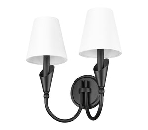 Z-Lite - 4014-2S-MB - Two Light Wall Sconce - Claudelle - Matte Black