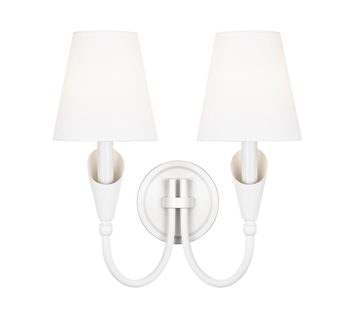 Z-Lite - 4014-2S-TW - Two Light Wall Sconce - Claudelle - Tundra White