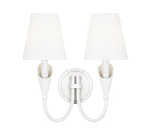 Z-Lite - 4014-2S-TW - Two Light Wall Sconce - Claudelle - Tundra White