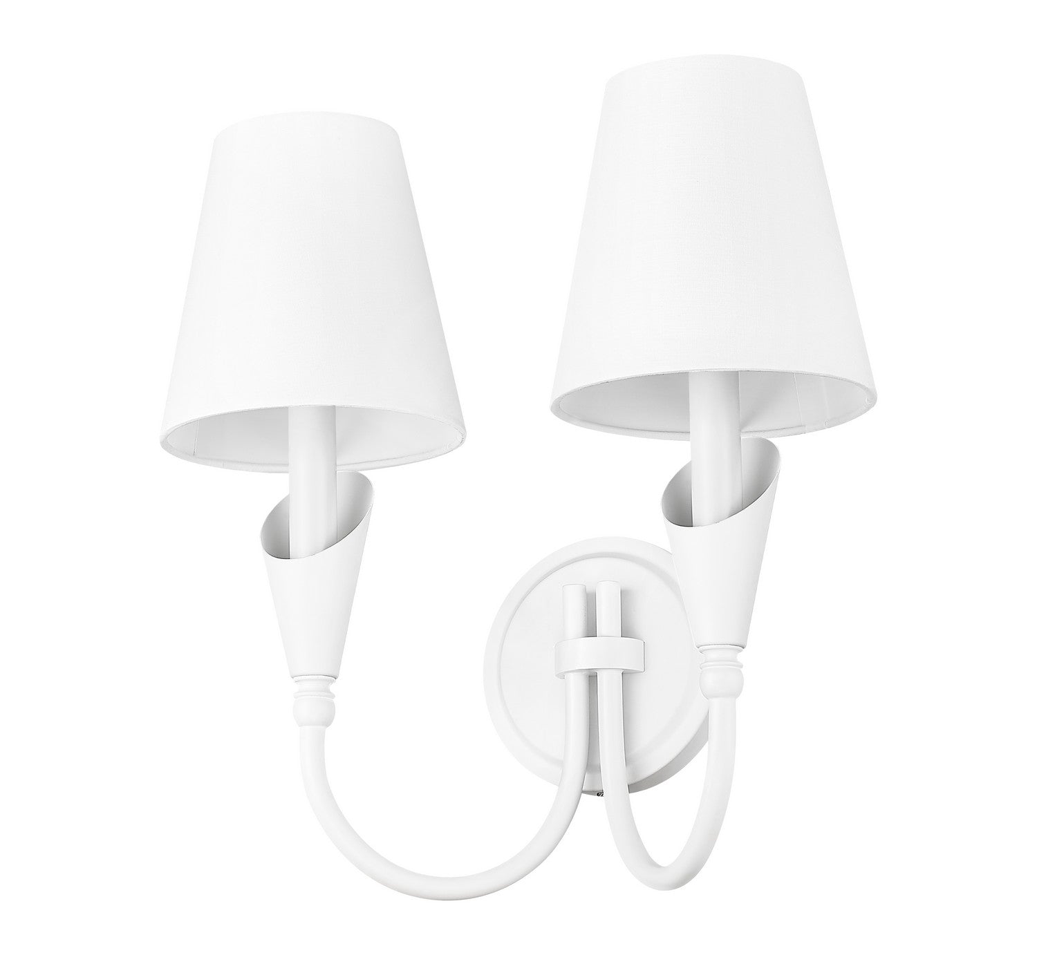 Z-Lite - 4014-2S-TW - Two Light Wall Sconce - Claudelle - Tundra White