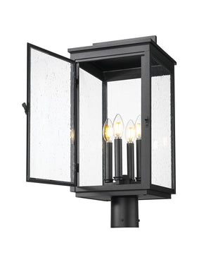 Z-Lite - 5019PHBR-BK - Four Light Outdoor Post Mount - Hartwell - Sand Black