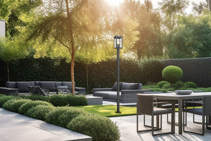 Z-Lite - 5019PHBS-536P-BK - Four Light Outdoor Post Mount - Hartwell - Sand Black
