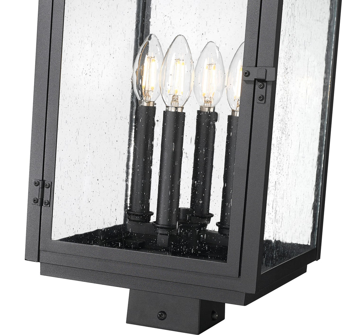 Z-Lite - 5019PHBS-BK - Four Light Outdoor Post Mount - Hartwell - Sand Black