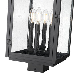 Z-Lite - 5019PHBS-BK - Four Light Outdoor Post Mount - Hartwell - Sand Black