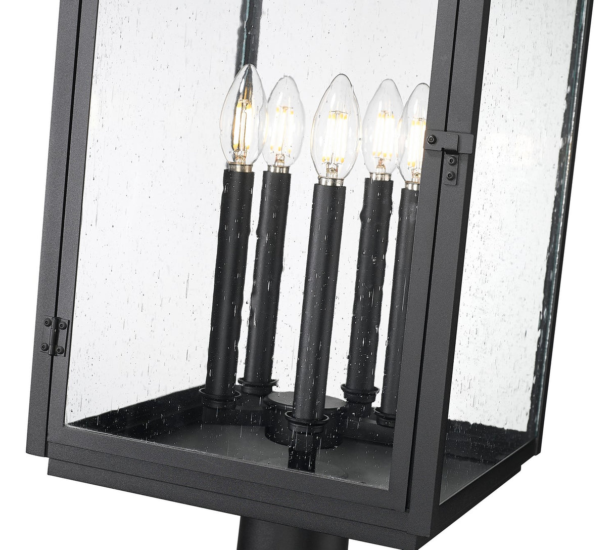 Z-Lite - 5019PHXLR-533PM-BK - Five Light Outdoor Pier Mount - Hartwell - Sand Black