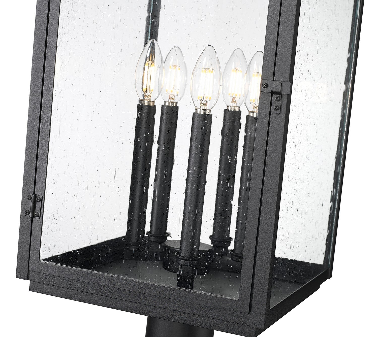 Z-Lite - 5019PHXLR-533PM-BK - Five Light Outdoor Pier Mount - Hartwell - Sand Black