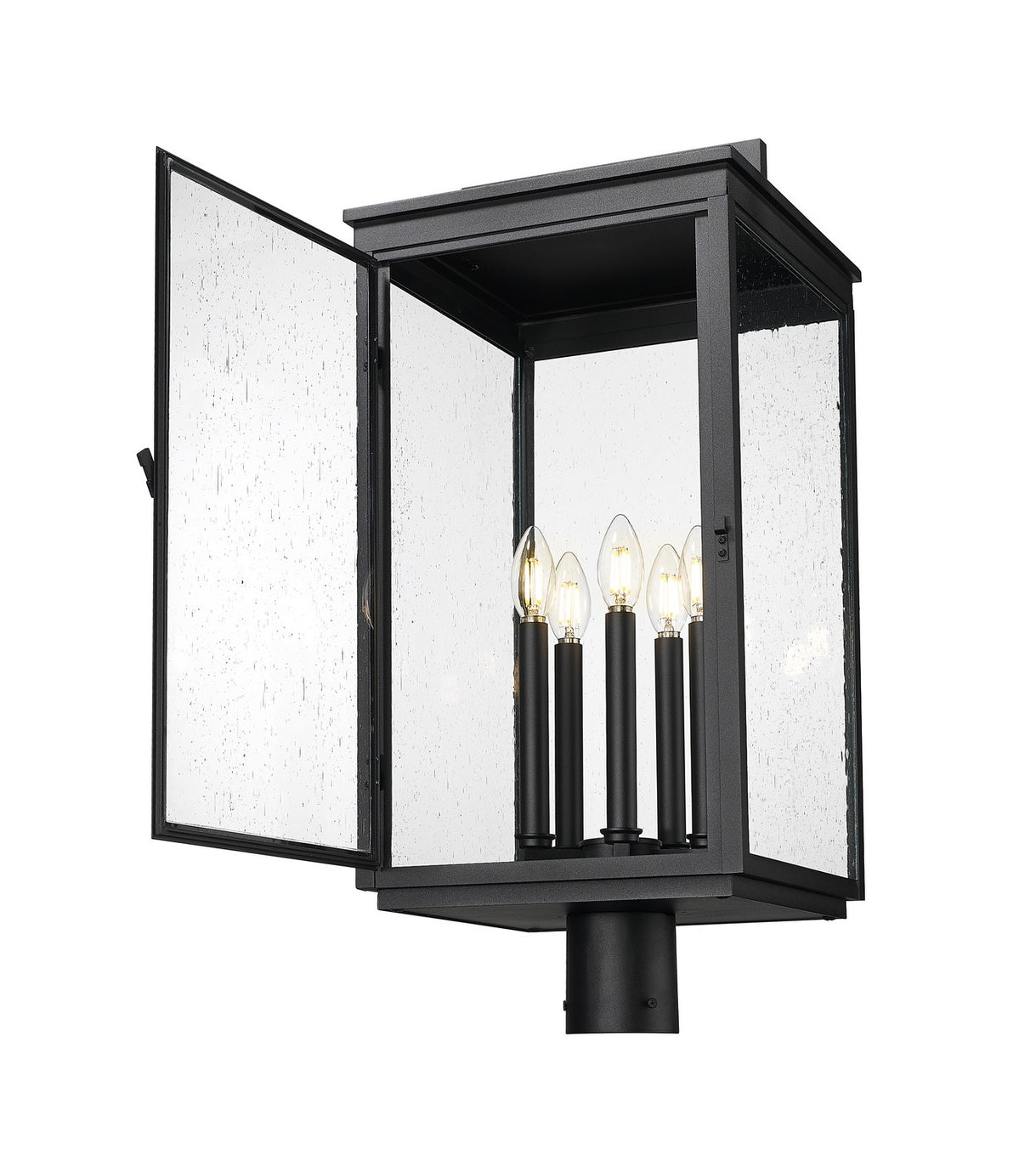 Z-Lite - 5019PHXLR-BK - Five Light Outdoor Post Mount - Hartwell - Sand Black