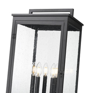 Z-Lite - 5019PHXLS-536P-BK - Five Light Outdoor Post Mount - Hartwell - Sand Black