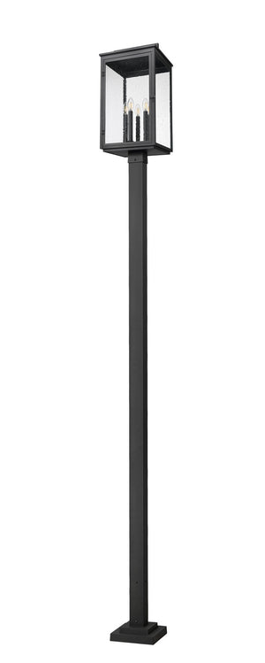 Z-Lite - 5019PHXLS-536P-BK - Five Light Outdoor Post Mount - Hartwell - Sand Black