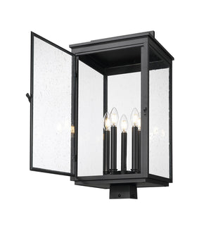 Z-Lite - 5019PHXLS-BK - Five Light Outdoor Post Mount - Hartwell - Sand Black