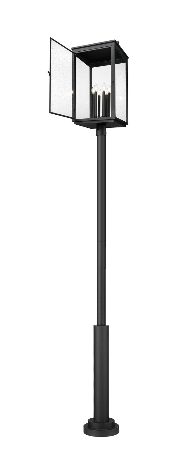 Z-Lite - 5019PHXXLR-5010P-BK - Six Light Outdoor Post Mount - Hartwell - Sand Black