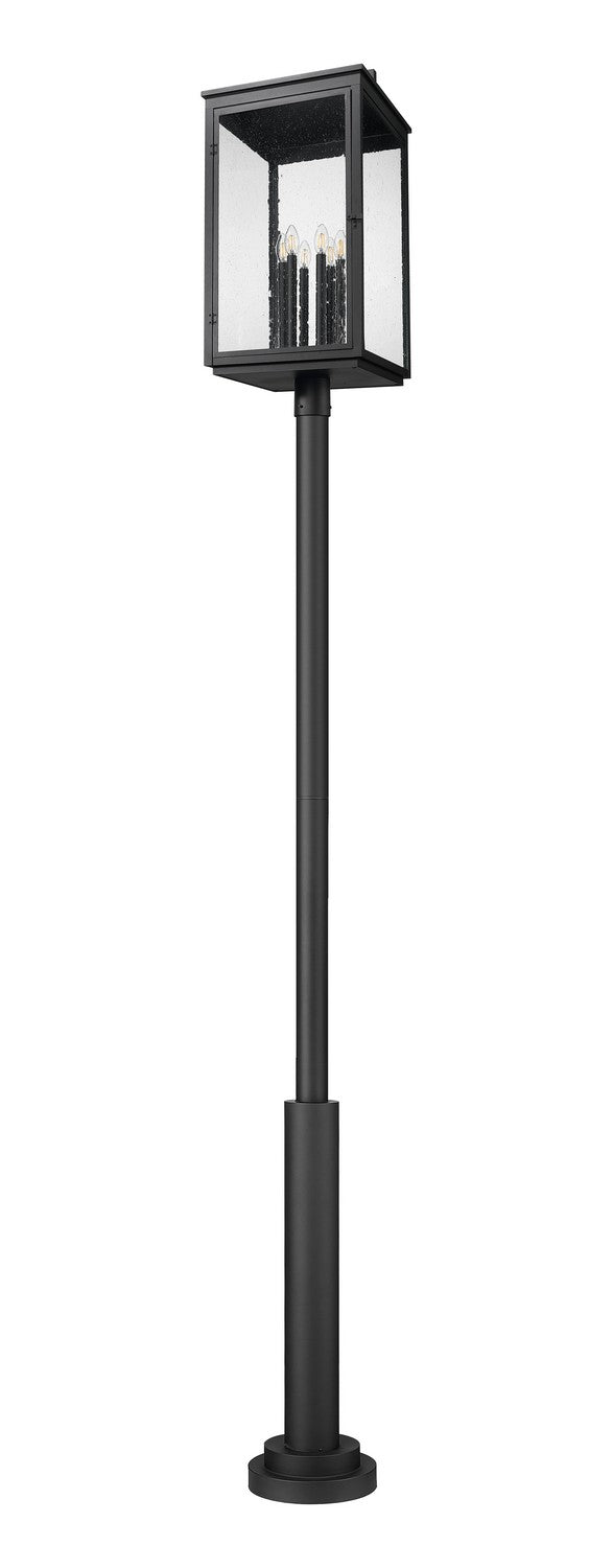 Z-Lite - 5019PHXXLR-5010P-BK - Six Light Outdoor Post Mount - Hartwell - Sand Black