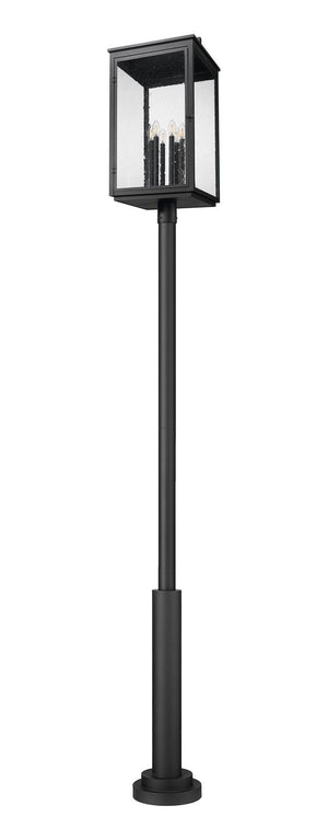 Z-Lite - 5019PHXXLR-5010P-BK - Six Light Outdoor Post Mount - Hartwell - Sand Black
