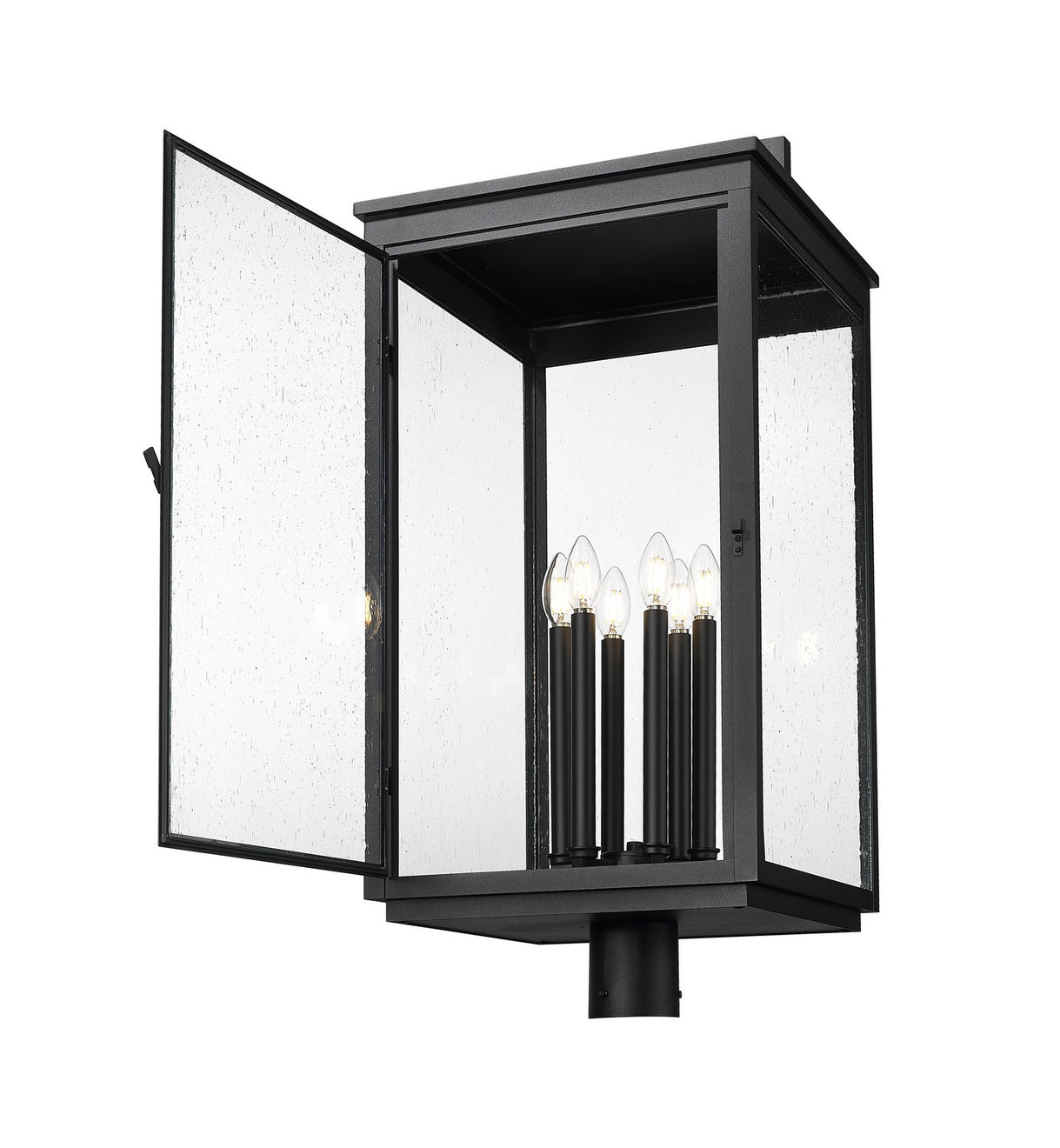 Z-Lite - 5019PHXXLR-BK - Six Light Outdoor Post Mount - Hartwell - Sand Black