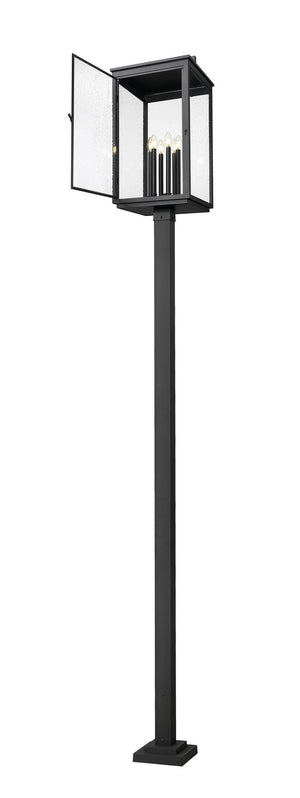 Z-Lite - 5019PHXXLS-536P-BK - Six Light Outdoor Post Mount - Hartwell - Sand Black