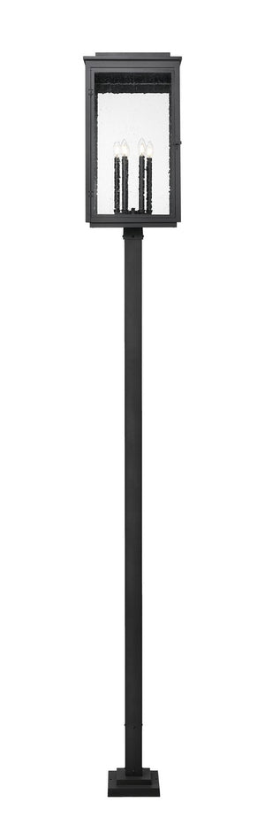 Z-Lite - 5019PHXXLS-536P-BK - Six Light Outdoor Post Mount - Hartwell - Sand Black