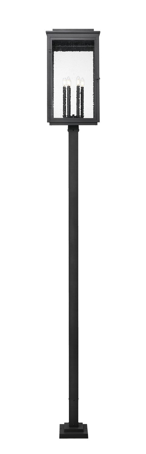 Z-Lite - 5019PHXXLS-536P-BK - Six Light Outdoor Post Mount - Hartwell - Sand Black