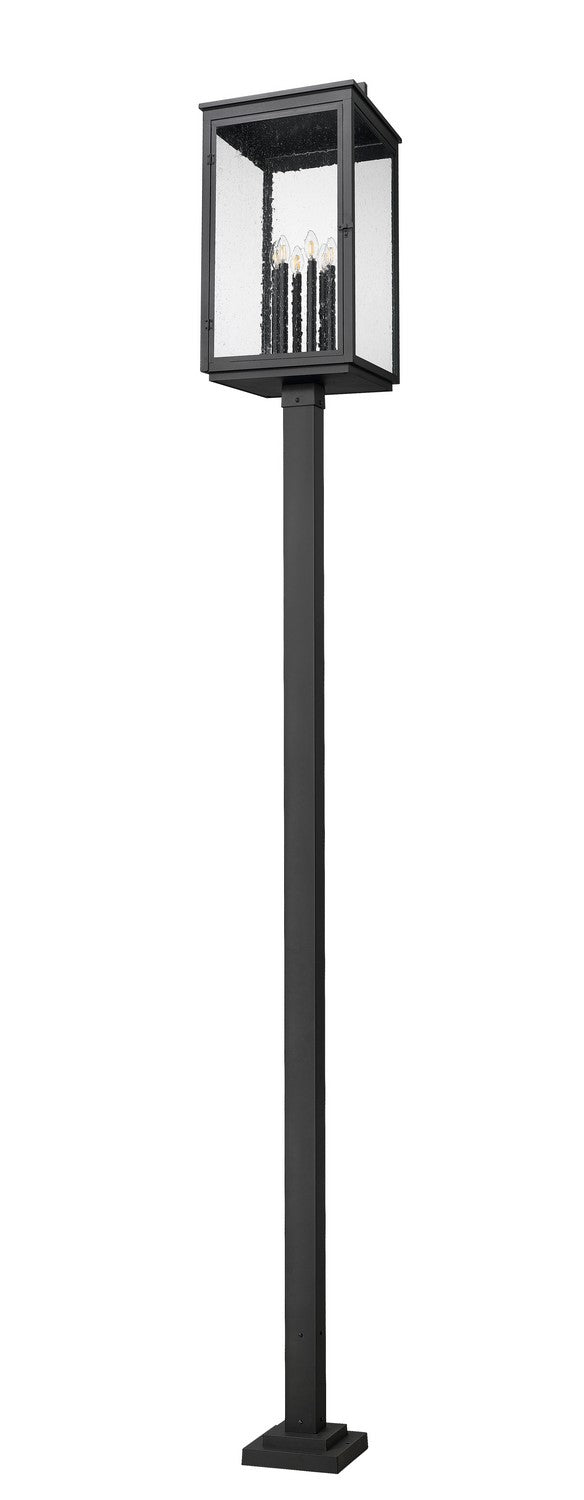 Z-Lite - 5019PHXXLS-536P-BK - Six Light Outdoor Post Mount - Hartwell - Sand Black
