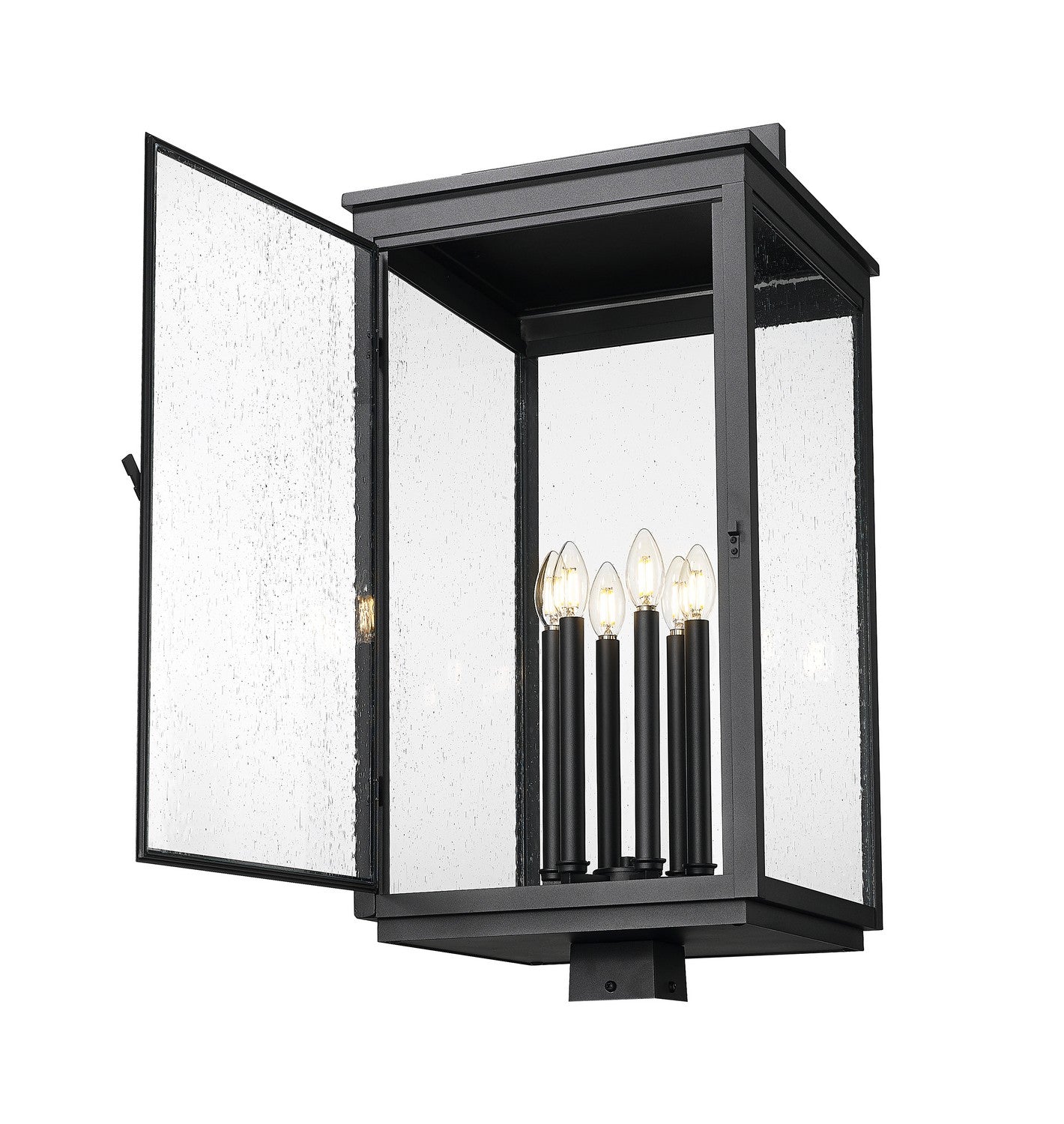 Z-Lite - 5019PHXXLS-BK - Six Light Outdoor Post Mount - Hartwell - Sand Black