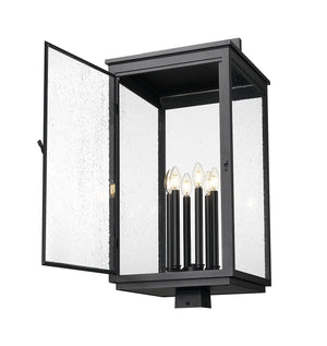 Z-Lite - 5019PHXXLS-BK - Six Light Outdoor Post Mount - Hartwell - Sand Black