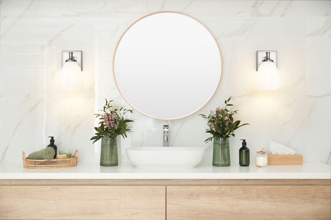 Z-Lite - 7004-1V-BN - One Light Vanity - Oren - Brushed Nickel