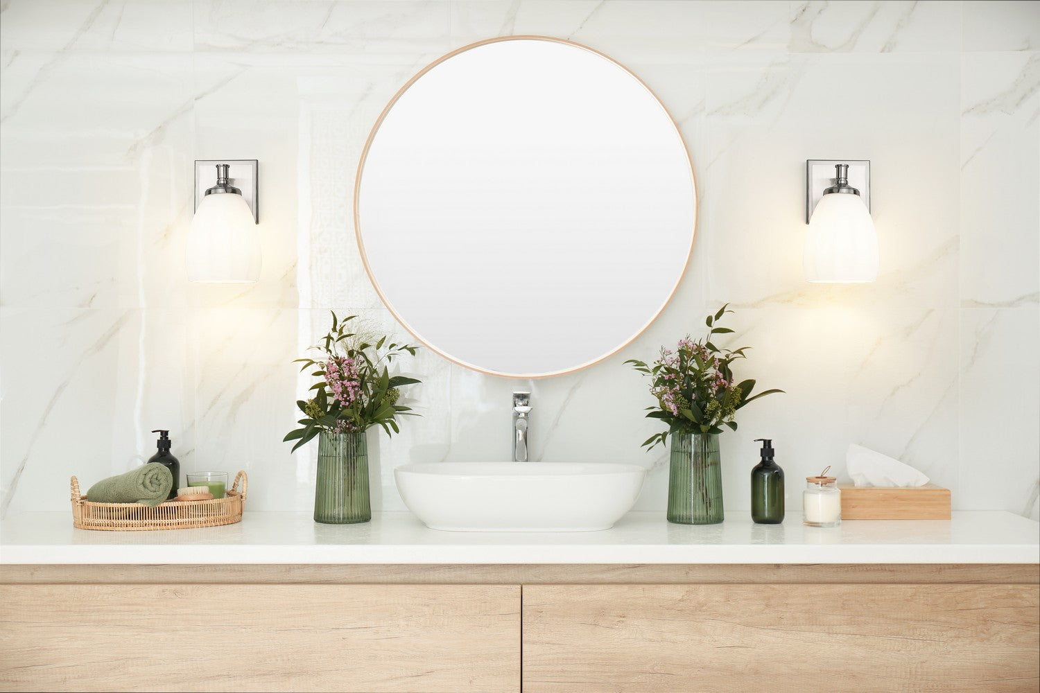 Z-Lite - 7004-1V-BN - One Light Vanity - Oren - Brushed Nickel