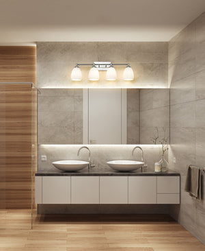 Z-Lite - 7004-4V-BN - Four Light Vanity - Oren - Brushed Nickel