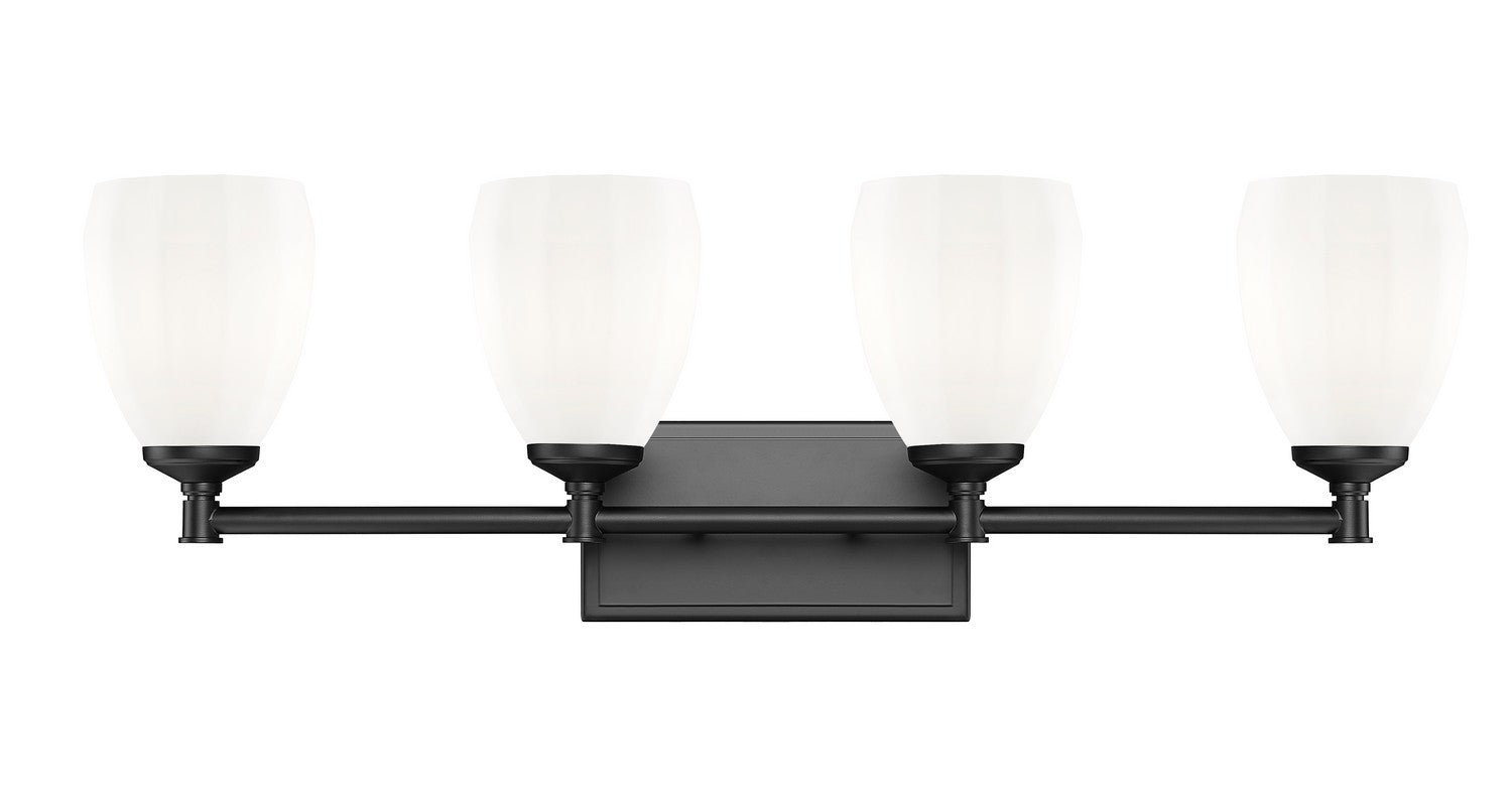 Z-Lite - 7004-4V-MB - Four Light Vanity - Oren - Matte Black