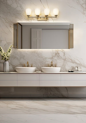 Z-Lite - 7004-4V-MGLD - Four Light Vanity - Oren - Modern Gold