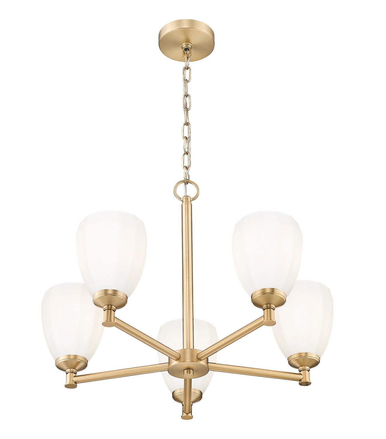 Z-Lite - 7004-5MGLD - Five Light Chandelier - Oren - Modern Gold
