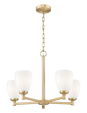 Z-Lite - 7004-5MGLD - Five Light Chandelier - Oren - Modern Gold