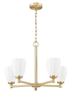 Z-Lite - 7004-5MGLD - Five Light Chandelier - Oren - Modern Gold