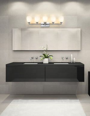 Z-Lite - 7004-5V-CH - Five Light Vanity - Oren - Chrome