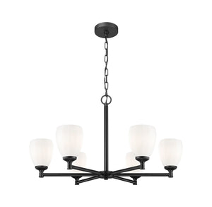 Z-Lite - 7004-6MB - Six Light Chandelier - Oren - Matte Black