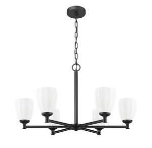 Z-Lite - 7004-6MB - Six Light Chandelier - Oren - Matte Black